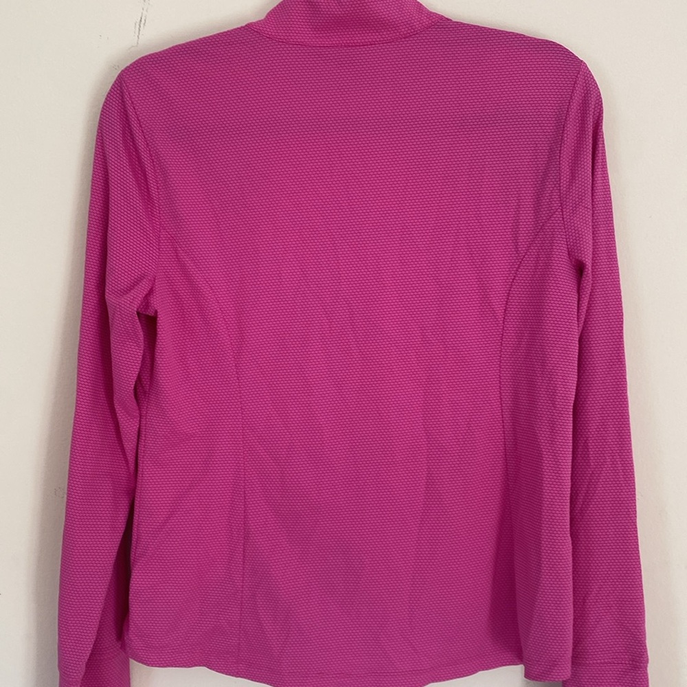 Tommy Bahama Active women’s hot pink fuschia 1/2 zip performance top Sz L - Picture 7 of 10